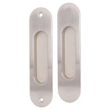 Sliding Door Handles Set Smoothing Surfaces Aluminum Alloy Closet Door Finger Flush Pull