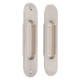 Sliding Door Handles Set Smoothing Surfaces Aluminum Alloy Closet Door Finger Flush Pull