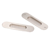 Sliding Door Handles Set Smoothing Surfaces Aluminum Alloy Closet Door Finger Flush Pull - Low Angle