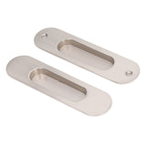 Sliding Door Handles Set Smoothing Surfaces Aluminum Alloy Closet Door Finger Flush Pull - Extra Image