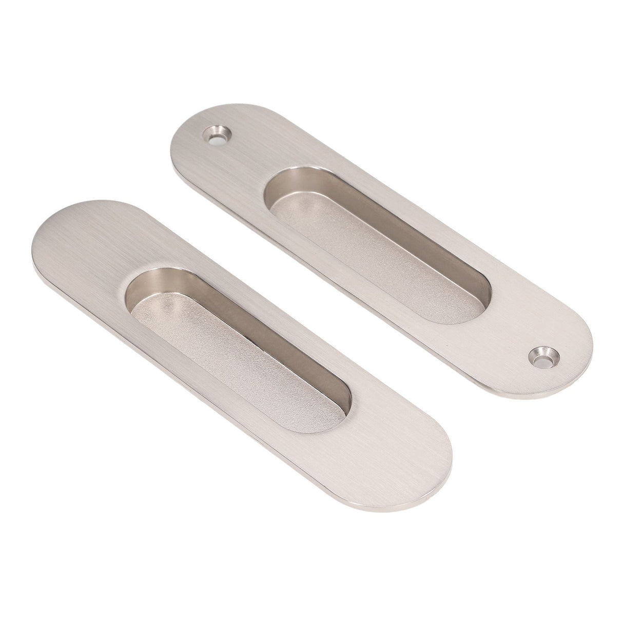Sliding Door Handles Set Smoothing Surfaces Aluminum Alloy Closet Door Finger Flush Pull