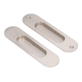 Sliding Door Handles Set Smoothing Surfaces Aluminum Alloy Closet Door Finger Flush Pull