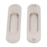 Sliding Door Handles Set Smoothing Surfaces Aluminum Alloy Closet Door Finger Flush Pull