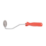 Fiberglass Roller Bubble Paddle Tool Aluminum Alloy Bubble Roller With Plastic Handle Olive Roll Type A - Rear View