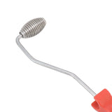 Fiberglass Roller Bubble Paddle Tool Aluminum Alloy Bubble Roller With Plastic Handle Olive Roll Type A - Low Angle