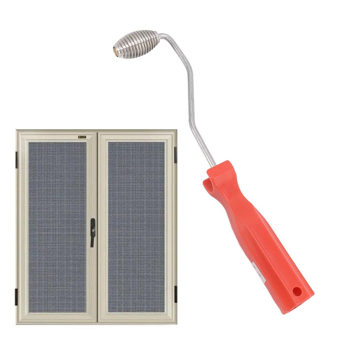Fiberglass Roller Bubble Paddle Tool Aluminum Alloy Bubble Roller With Plastic Handle Olive Roll Type A