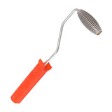 Fiberglass Roller Bubble Paddle Tool Aluminum Alloy Bubble Roller With Plastic Handle Olive Roll Type B - Top-Down View