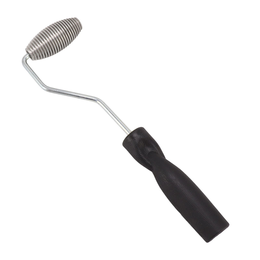 Fiberglass Roller Bubble Paddle Tool Aluminum Alloy Bubble Roller With Plastic Handle Olive Roll Type C