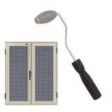 Fiberglass Roller Bubble Paddle Tool Aluminum Alloy Bubble Roller With Plastic Handle Olive Roll Type C - Extra Image