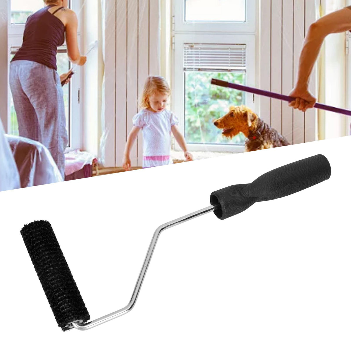 Fiberglass Roller Portable Tub Roller Tool Bristle Resin Laminating Bubble Roller for Window Bathtub Door C