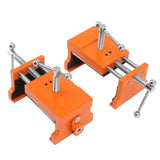 2pcs Cabinet Claw Aluminum Alloy Cabinet Claw Clamps for Installing Cabinetry Face Frame Orange - Side View