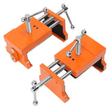 2pcs Cabinet Claw Aluminum Alloy Cabinet Claw Clamps for Installing Cabinetry Face Frame Orange - Rear View