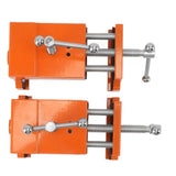 2pcs Cabinet Claw Aluminum Alloy Cabinet Claw Clamps for Installing Cabinetry Face Frame Orange - Low Angle