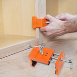 2pcs Cabinet Claw Aluminum Alloy Cabinet Claw Clamps for Installing Cabinetry Face Frame Orange