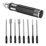 Screwdriver Bit Set Professional High Speed Steel Comfortable Grip Slip Resistant Screwdriver Tools Set - Rear View