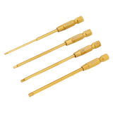 4Pcs 4 in 1 Hex Screwdriver Set High Speed Steel Hex Screwdriver for RC Car Helicopter Drone Boat