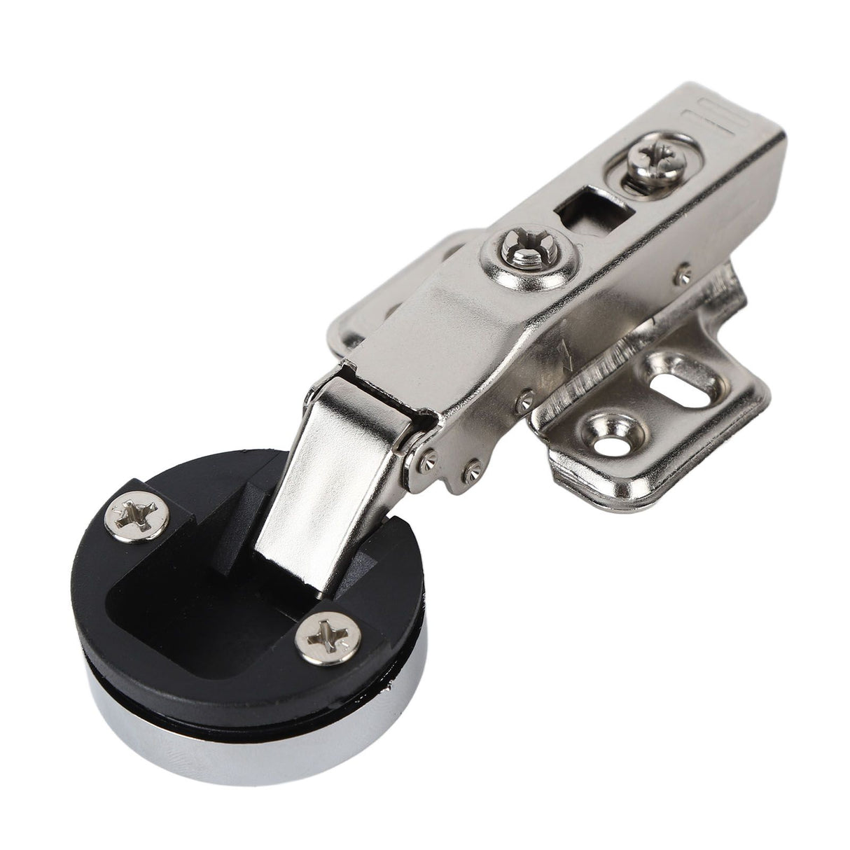 2Set Stainless Steel 201 Cabinet Glass Door Hinge 35 Cup Glass Door Damping Buffer Hinge Straight ArmFull Overlay 18mm