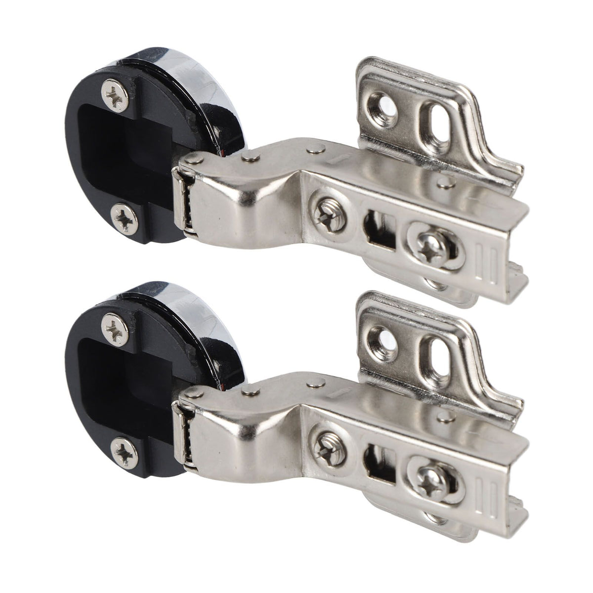 2Set Stainless Steel 201 Cabinet Glass Door Hinge 35 Cup Glass Door Damping Buffer Hinge Large Bend Insert