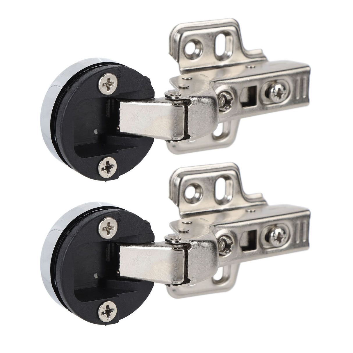 2Set Stainless Steel 201 Cabinet Glass Door Hinge 35 Cup Glass Door Damping Buffer Hinge Large Bend Insert