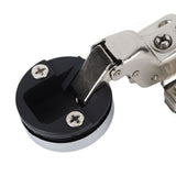 2Set Stainless Steel 201 Cabinet Glass Door Hinge 35 Cup Glass Door Damping Buffer Hinge Large Bend Insert - Extra Image