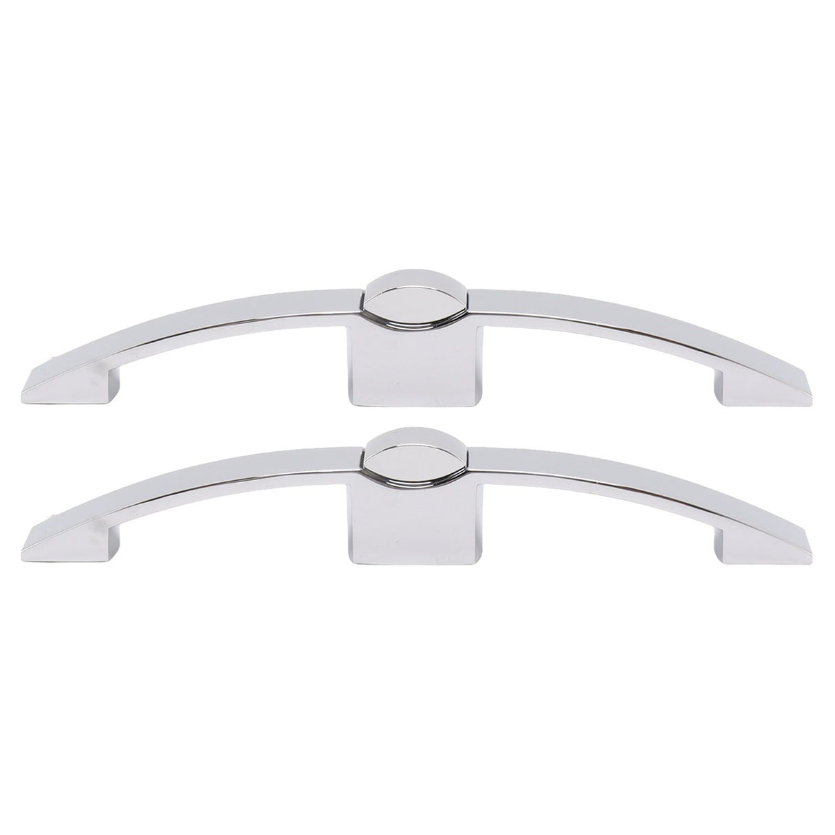 2 Set Push Button Latch Cabinet Lock Cupboard Knob Latch Lock With Handle For RV Motorhome Boat 160mm Hole Spacing (chrome)