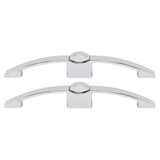 2 Set Push Button Latch Cabinet Lock Cupboard Knob Latch Lock With Handle For RV Motorhome Boat 160mm Hole Spacing (chrome)