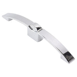 2 Set Push Button Latch Cabinet Lock Cupboard Knob Latch Lock With Handle For RV Motorhome Boat 160mm Hole Spacing (chrome) - Top-Down View