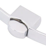 2 Set Push Button Latch Cabinet Lock Cupboard Knob Latch Lock With Handle For RV Motorhome Boat 160mm Hole Spacing (chrome)