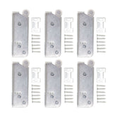 6Pcs Spring Latch Mini Door Push Release Latch Light Weight Push to Open Door Latch for Cabinet Door - Side View