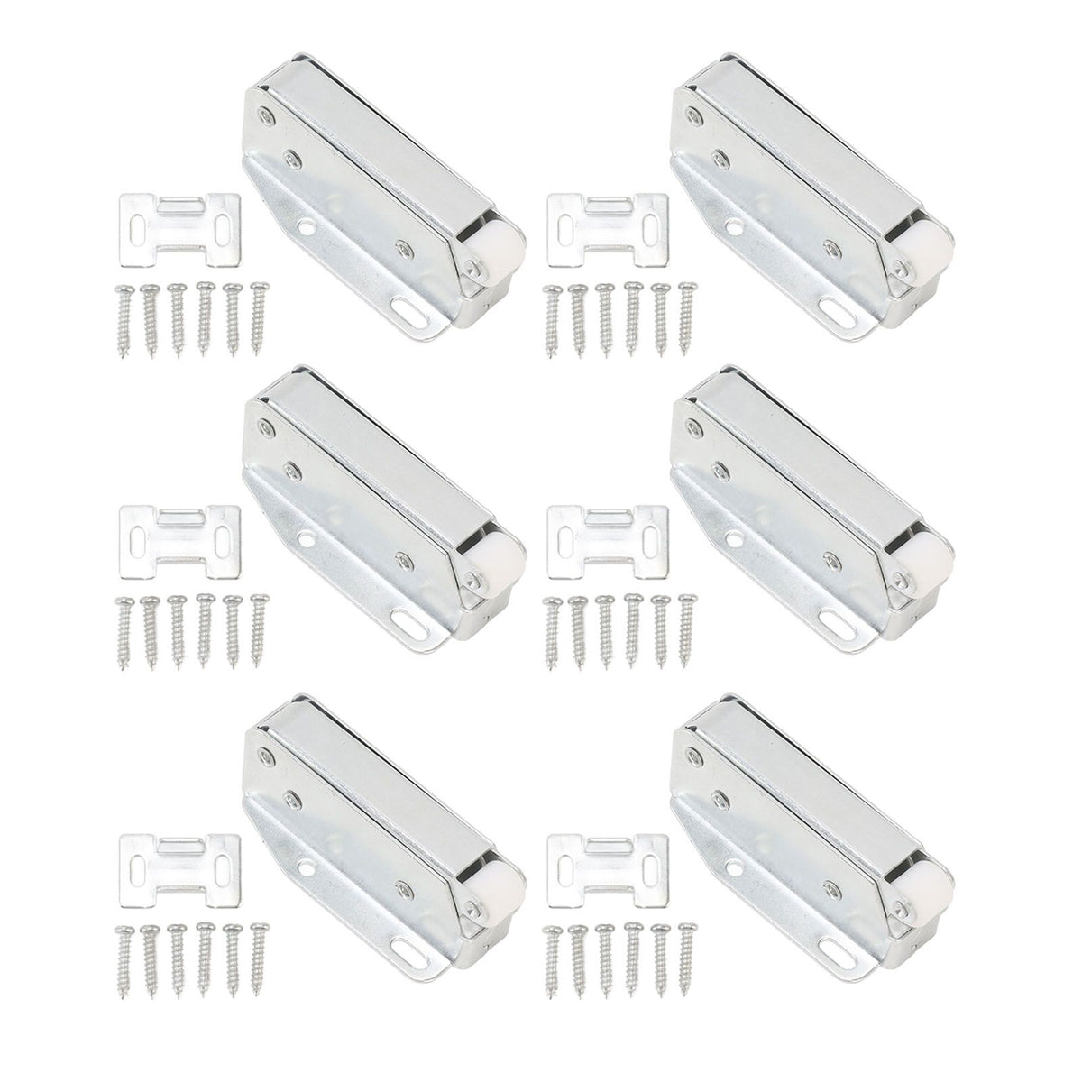 6Pcs Spring Latch Mini Door Push Release Latch Light Weight Push to Open Door Latch for Cabinet Door