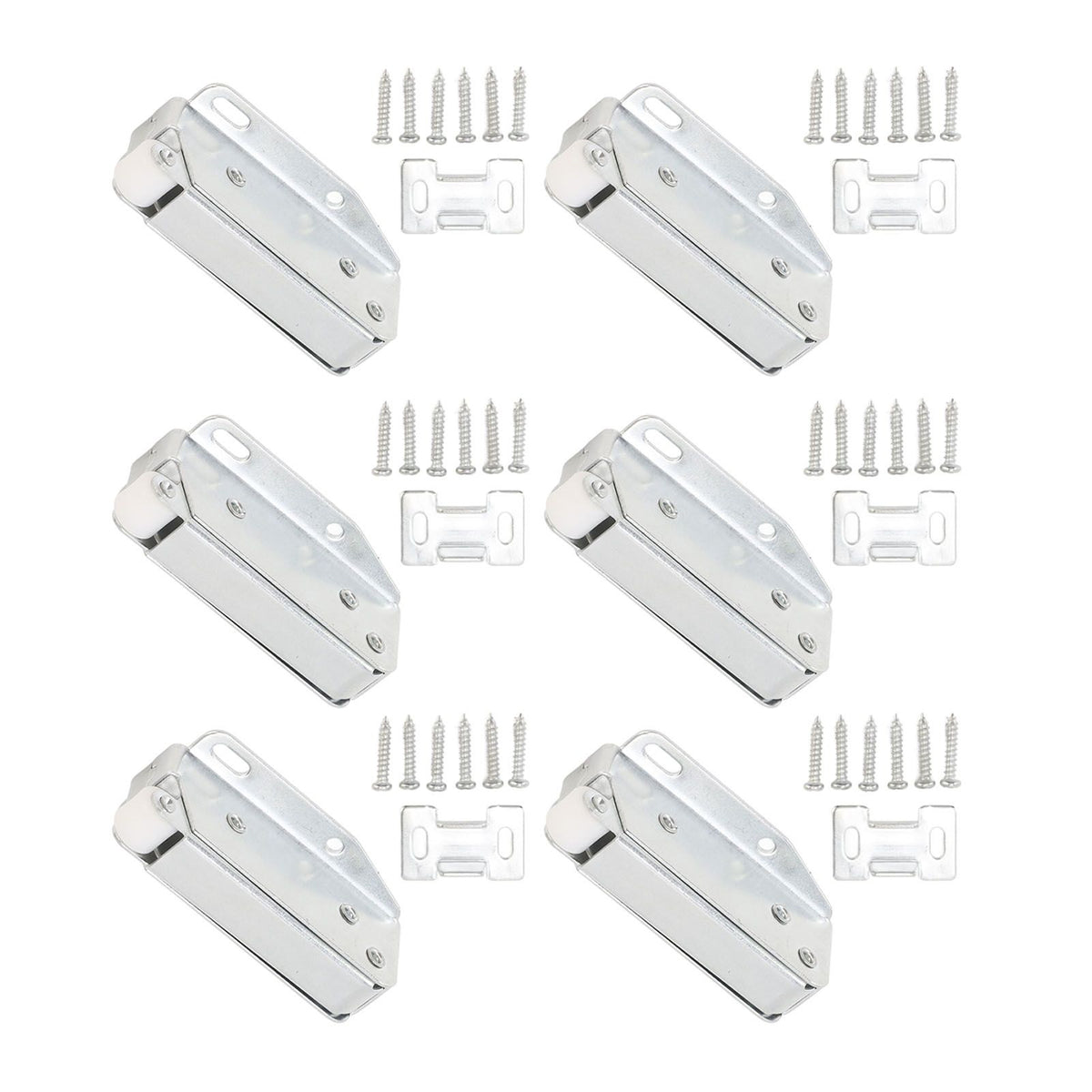 6Pcs Spring Latch Mini Door Push Release Latch Light Weight Push to Open Door Latch for Cabinet Door