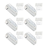6Pcs Spring Latch Mini Door Push Release Latch Light Weight Push to Open Door Latch for Cabinet Door - Rear View