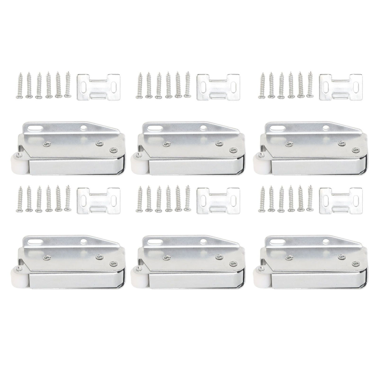 6Pcs Spring Latch Mini Door Push Release Latch Light Weight Push to Open Door Latch for Cabinet Door
