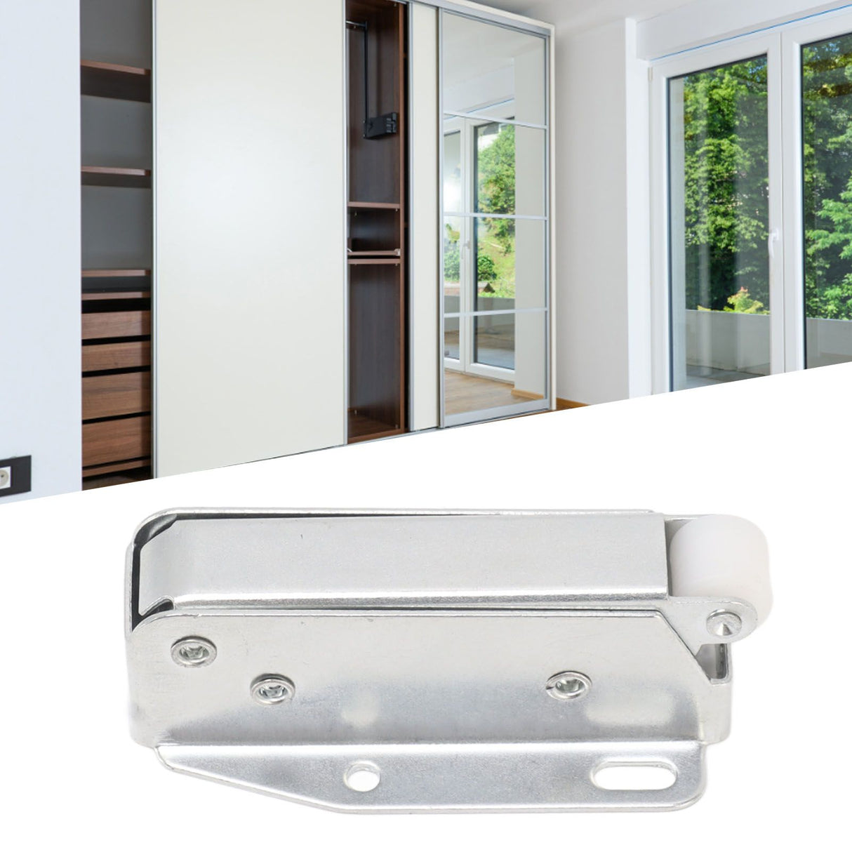 6Pcs Spring Latch Mini Door Push Release Latch Light Weight Push to Open Door Latch for Cabinet Door
