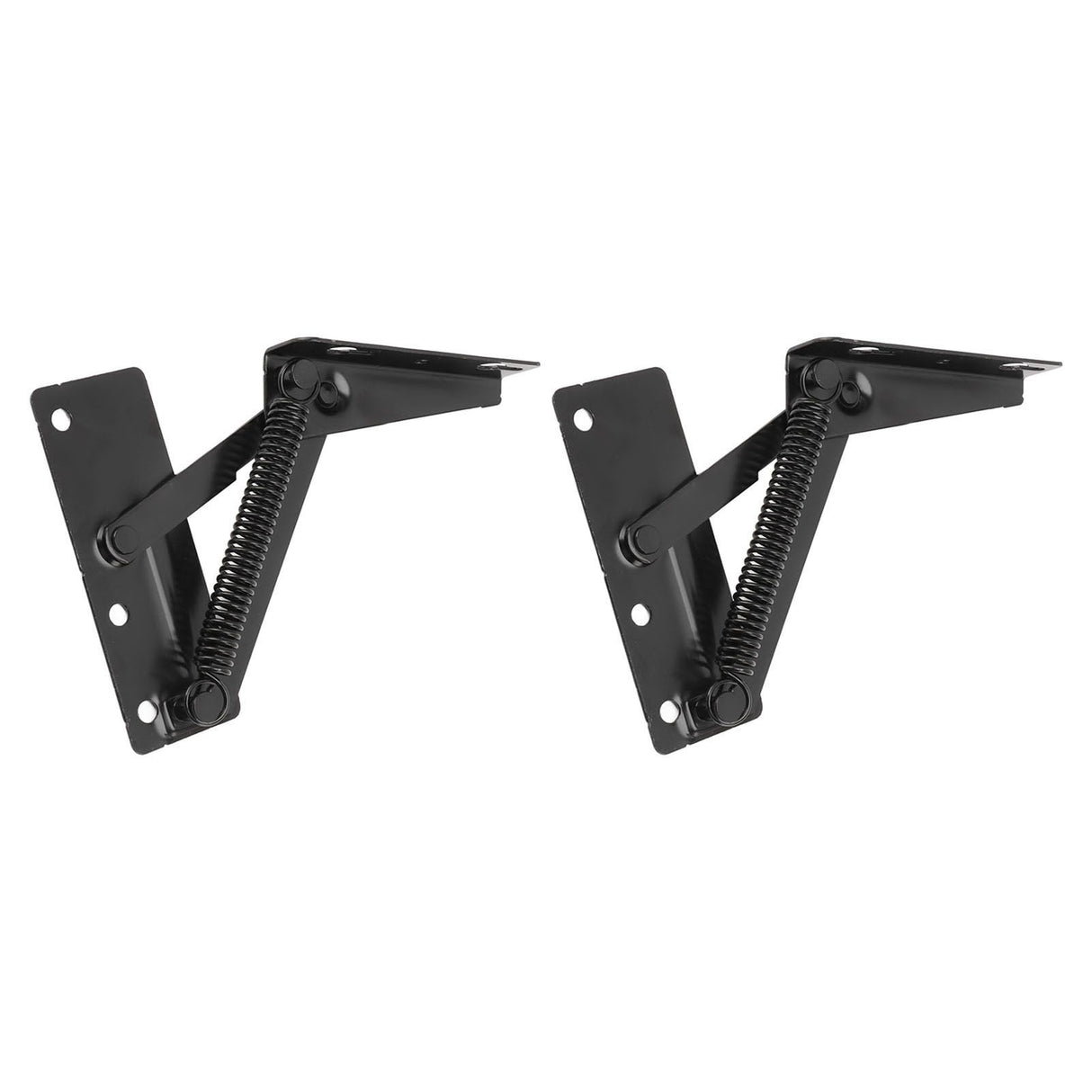 80 Degrees Shear Hinge Cold Rolled Steel Foldable Upturned Support Hinge for Cabinet Doors Bed Sofa
