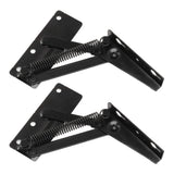 80 Degrees Shear Hinge Cold Rolled Steel Foldable Upturned Support Hinge for Cabinet Doors Bed Sofa