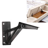80 Degrees Shear Hinge Cold Rolled Steel Foldable Upturned Support Hinge for Cabinet Doors Bed Sofa