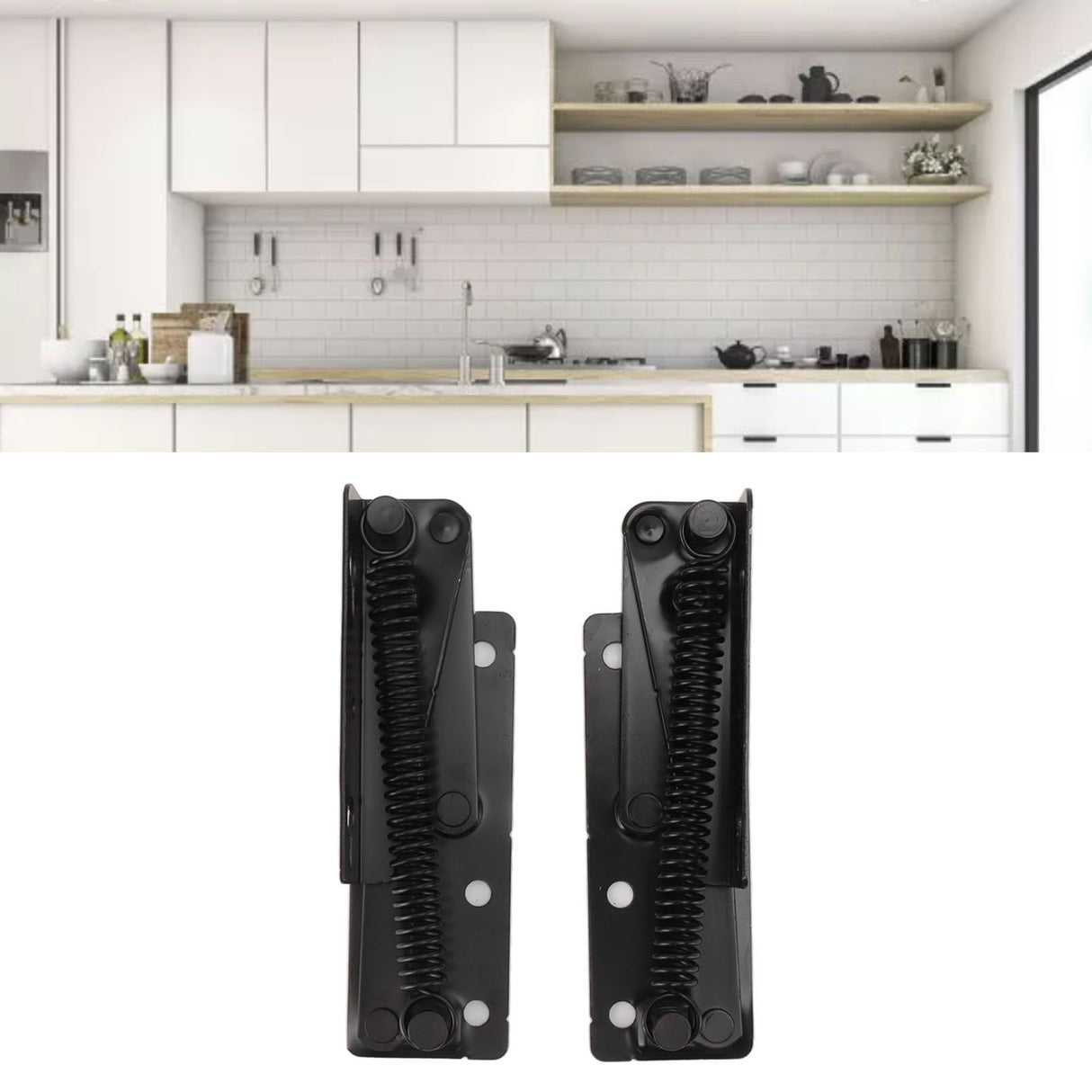 80 Degrees Shear Hinge Cold Rolled Steel Foldable Upturned Support Hinge for Cabinet Doors Bed Sofa
