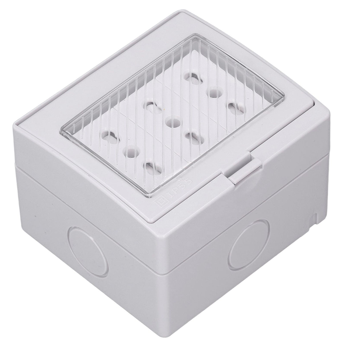 Waterproof Wall Socket IP55 Dustproof Flame Retardant Housing 3 Port Wall Outlet for Outdoor Italian Plug 110‑250V