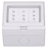 Waterproof Wall Socket IP55 Dustproof Flame Retardant Housing 3 Port Wall Outlet for Outdoor Italian Plug 110‑250V - 45-Degree Angle
