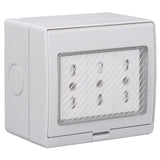 Waterproof Wall Socket IP55 Dustproof Flame Retardant Housing 3 Port Wall Outlet for Outdoor Italian Plug 110‑250V - Extra Image