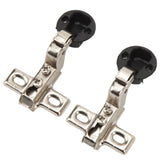 2pcs 26mm Hole Glass Hinge Mini Cabinet Hinge For Cabinet Glass Door - Front View
