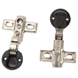 2pcs 26mm Hole Glass Hinge Mini Cabinet Hinge For Cabinet Glass Door - Side View