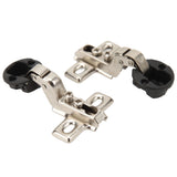 2pcs 26mm Hole Glass Hinge Mini Cabinet Hinge For Cabinet Glass Door - Rear View