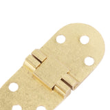 2 Sets Folding Flip Top Hinge Rustproof Round Edge 180 Degree Brass Flap Hinge with Screws for Folding Table Sewing Machine 2.0mm/0.08in