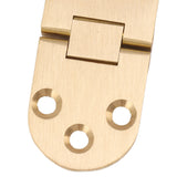 2 Sets Folding Flip Top Hinge Rustproof Round Edge 180 Degree Brass Flap Hinge with Screws for Folding Table Sewing Machine 2.0mm/0.08in