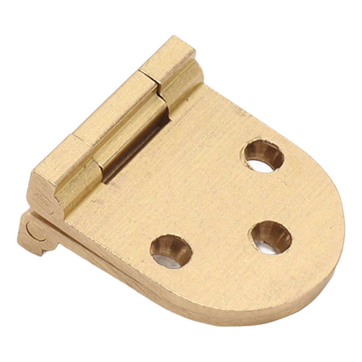 2 Sets Folding Flip Top Hinge Rustproof Round Edge 180 Degree Brass Flap Hinge with Screws for Folding Table Sewing Machine 2.5mm/0.10in