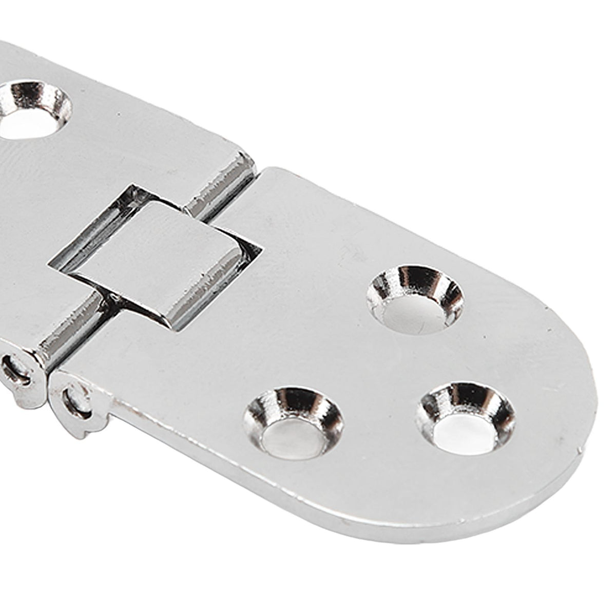4 Sets 180 Degree Flap Hinge 0.09in Thickness Metal Folding Flip Top Hinge for Folding Table Sewing Machine Bright Chrome