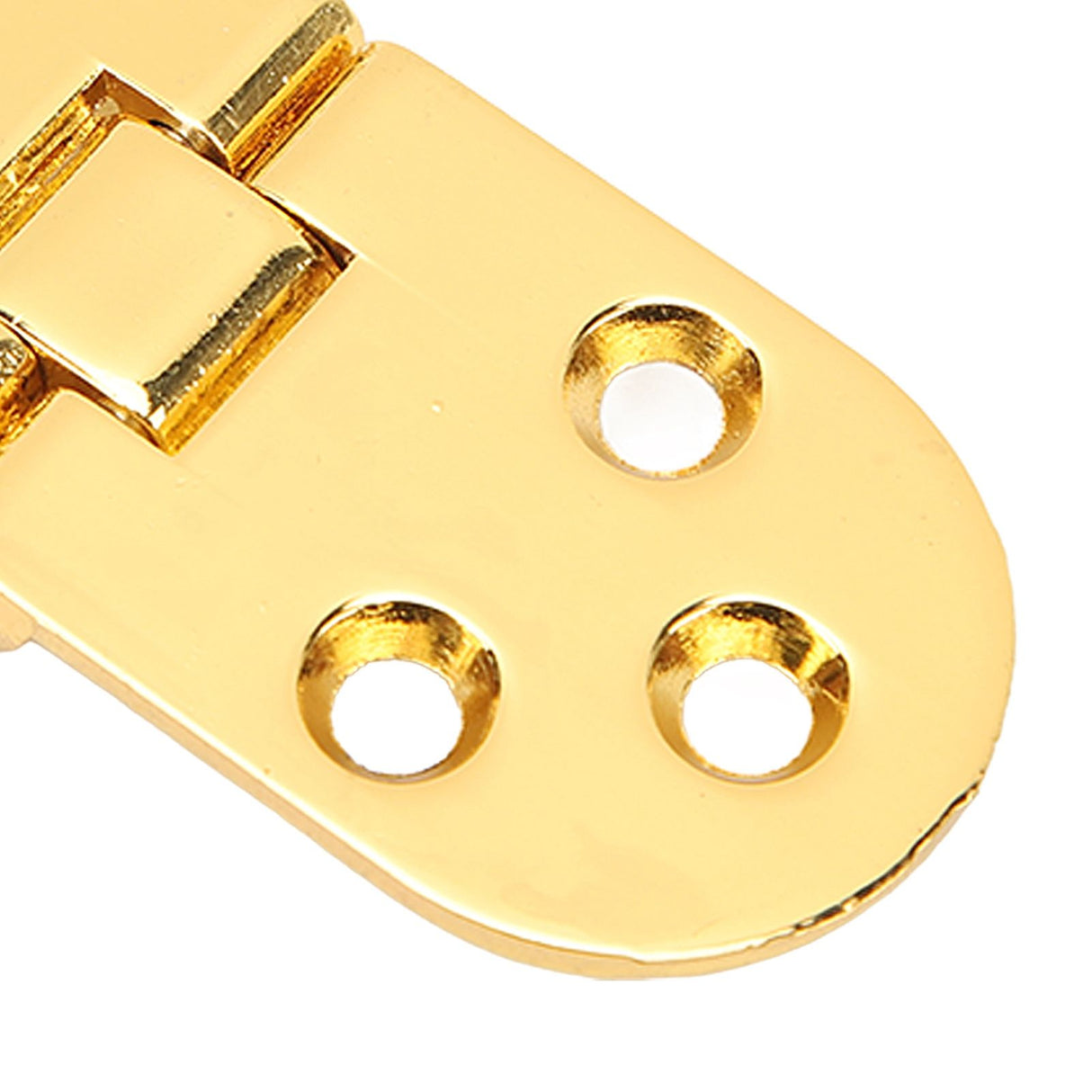 4 Sets 180 Degree Flap Hinge 0.09in Thickness Metal Folding Flip Top Hinge for Folding Table Sewing Machine Bright Gold