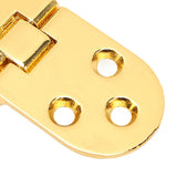 4 Sets 180 Degree Flap Hinge 0.09in Thickness Metal Folding Flip Top Hinge for Folding Table Sewing Machine Bright Gold - Extra Image